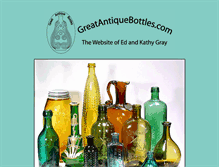 Tablet Screenshot of greatantiquebottles.com